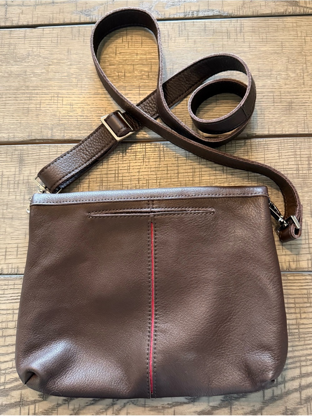Hammitt Dark Brown Leather Crossbody Belt Bag - Picture 3 of 6